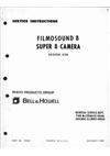 Bell and Howell Filmosound 8 Series manual. Camera Instructions.